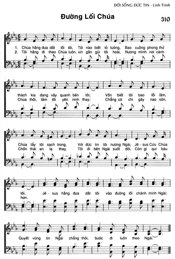 Sheet music: Đường Lối Chúa