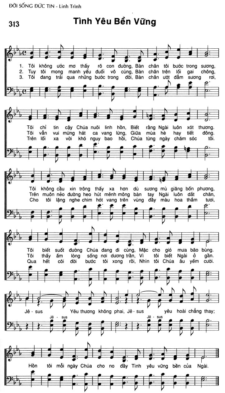 Sheet music: Tình Yêu Vững Bền