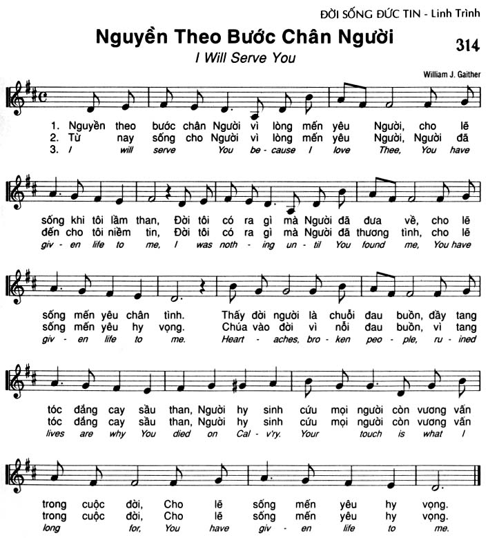 Sheet music: Nguyền Theo Bước Chân Người