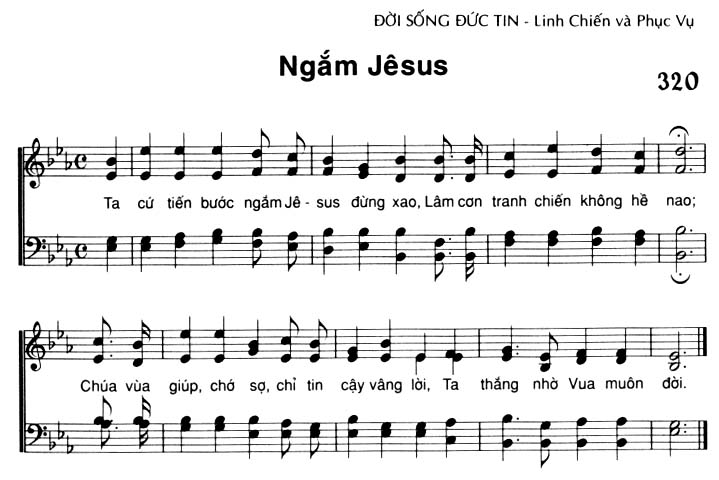 Sheet music: Ngắm Jêsus