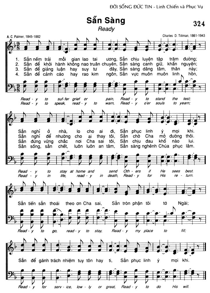 Sheet music: Sẵn Sàng