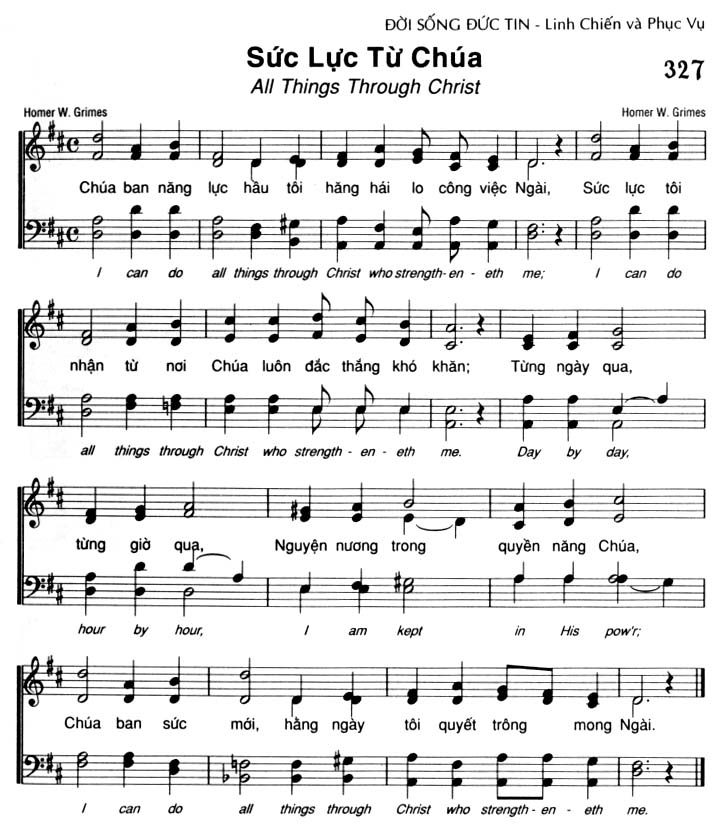 Sheet music: Sức Lực Từ Chúa