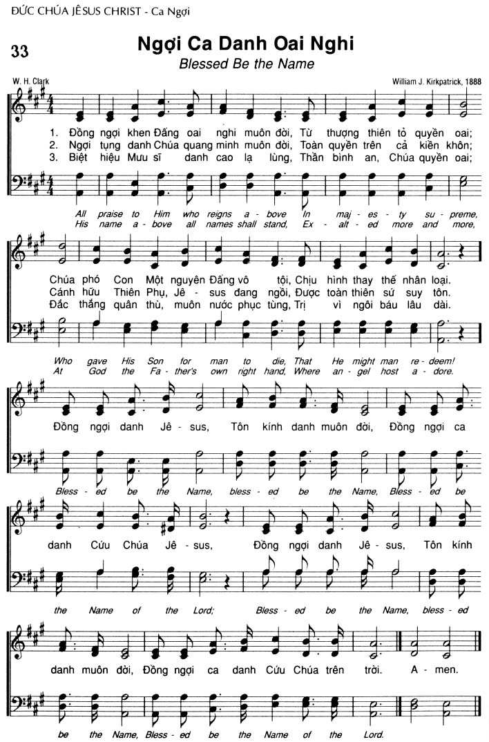 Sheet music: Ngợi Ca Danh Oai Nghi