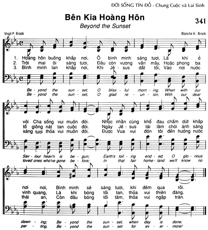Sheet music: Bên Kia Hoàng Hôn