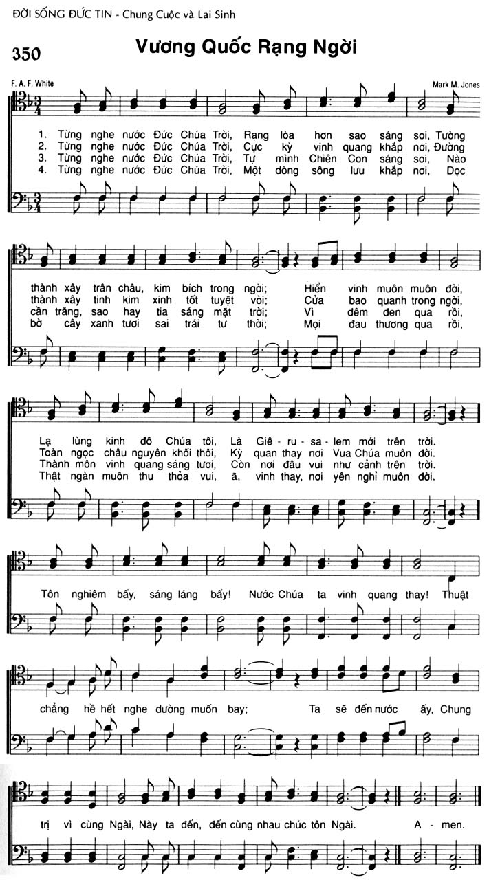 Sheet music: Vương Quốc Rạng Ngời