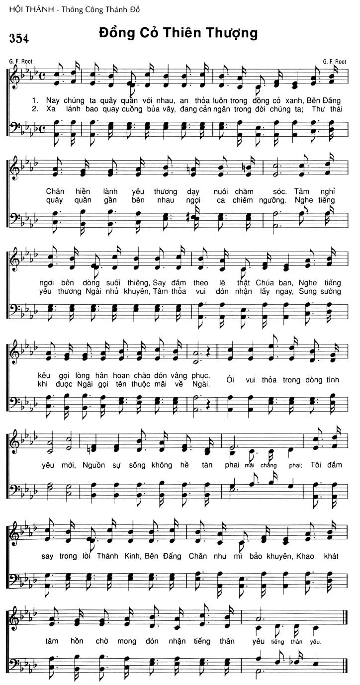 Sheet music: Đồng Cỏ Thiên Thượng