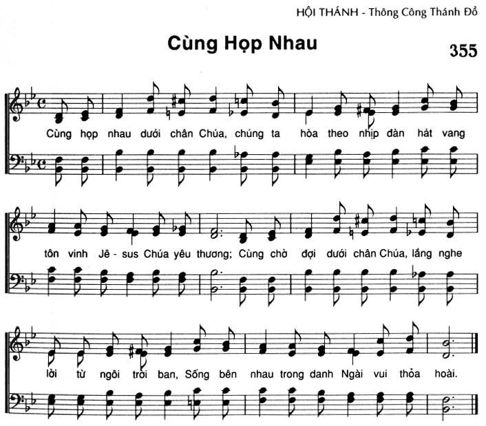 Sheet music: Cùng Họp Nhau