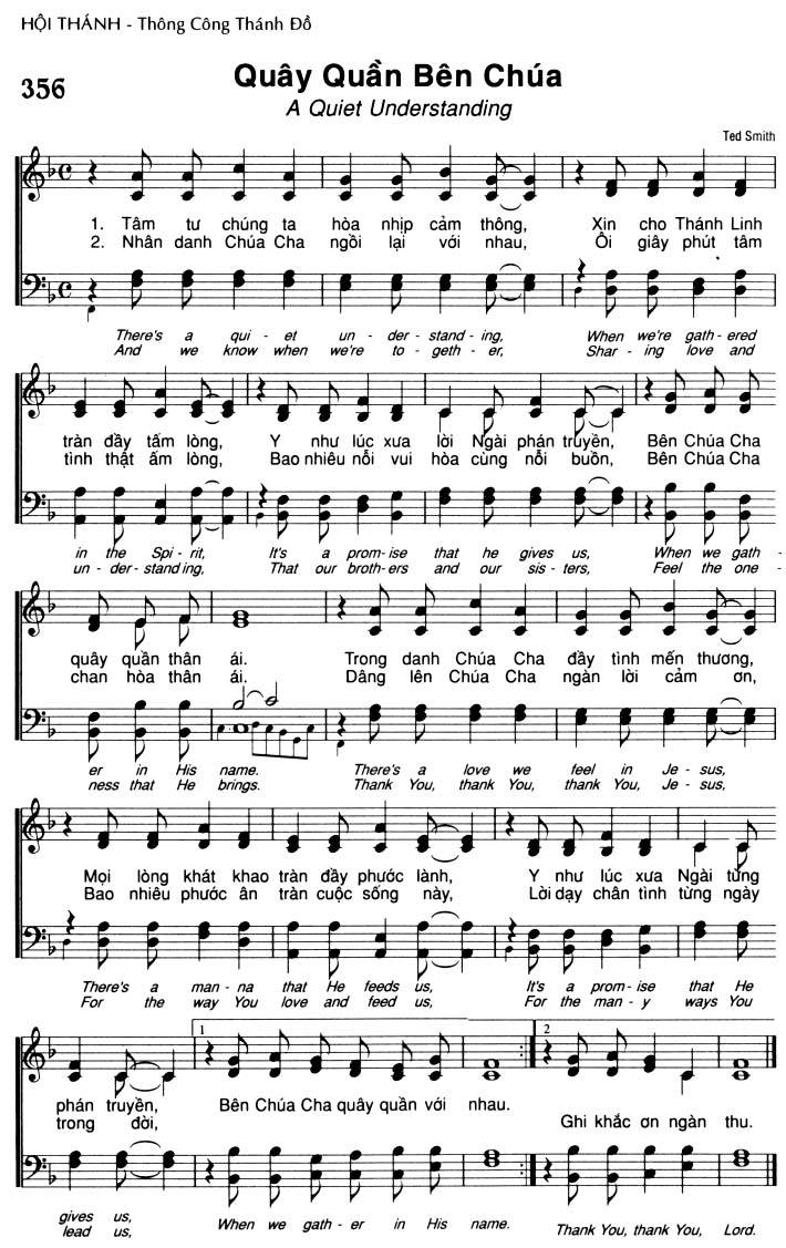 Sheet music: Quây Quần Bên Chúa