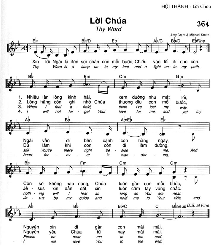 Sheet music: Lời Chúa.