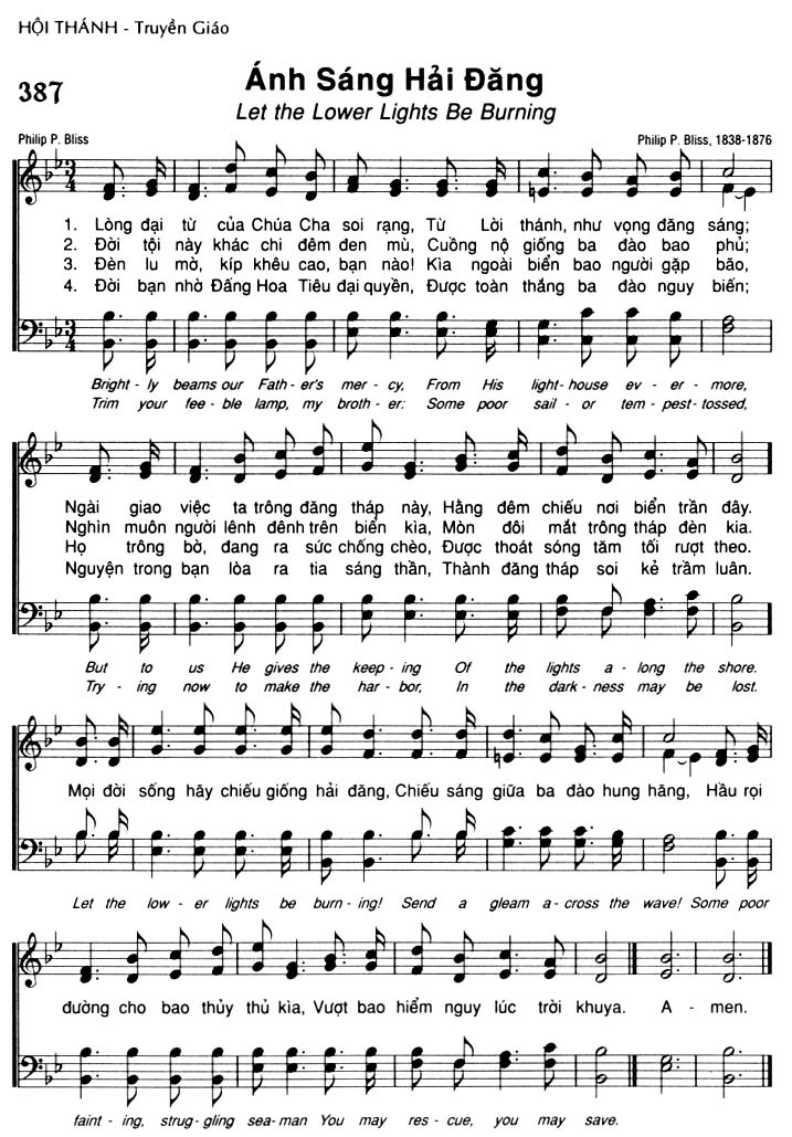 Sheet music: Ánh Sáng Hải Đăng