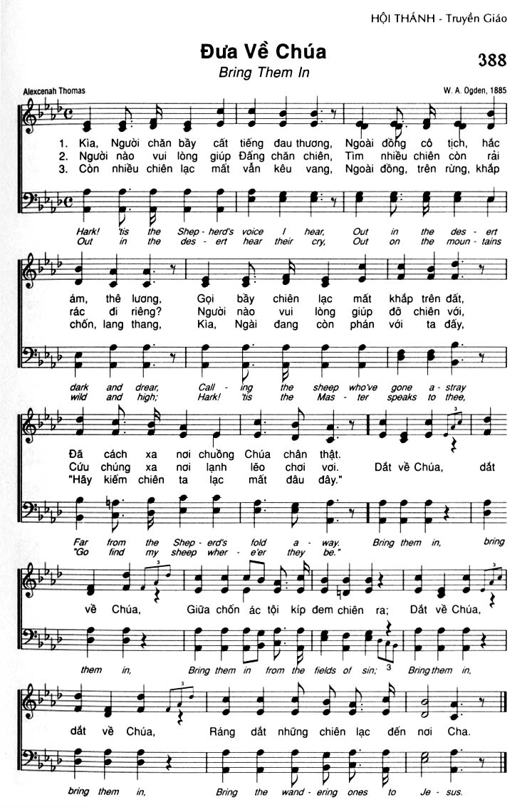 Sheet music: Đưa Về Chúa