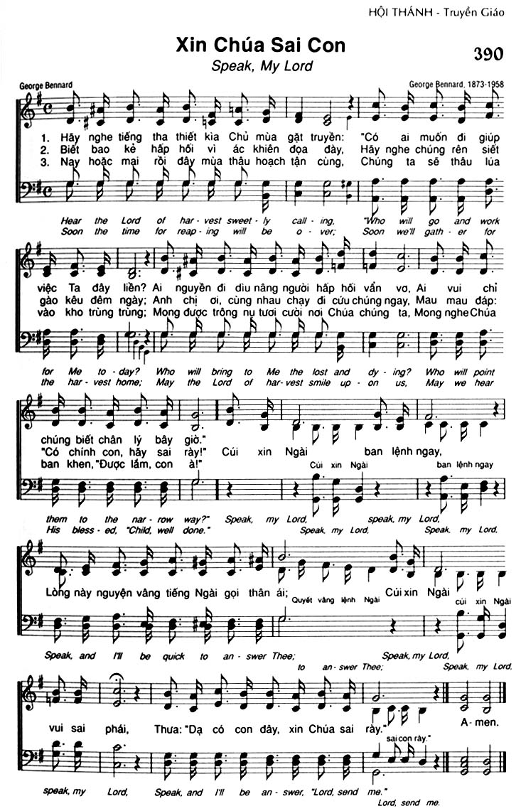 Sheet music: Xin Chúa Sai Con