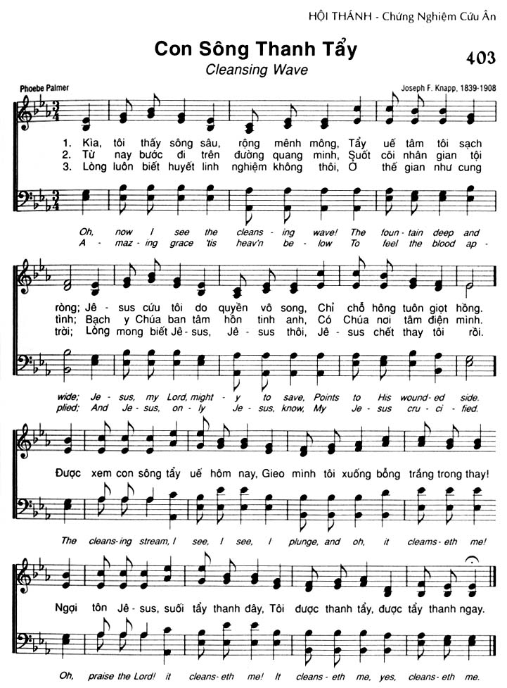 Sheet music: Con Sông Thanh Tẩy