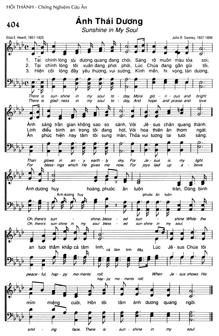 Sheet music: Ánh Thái Dương