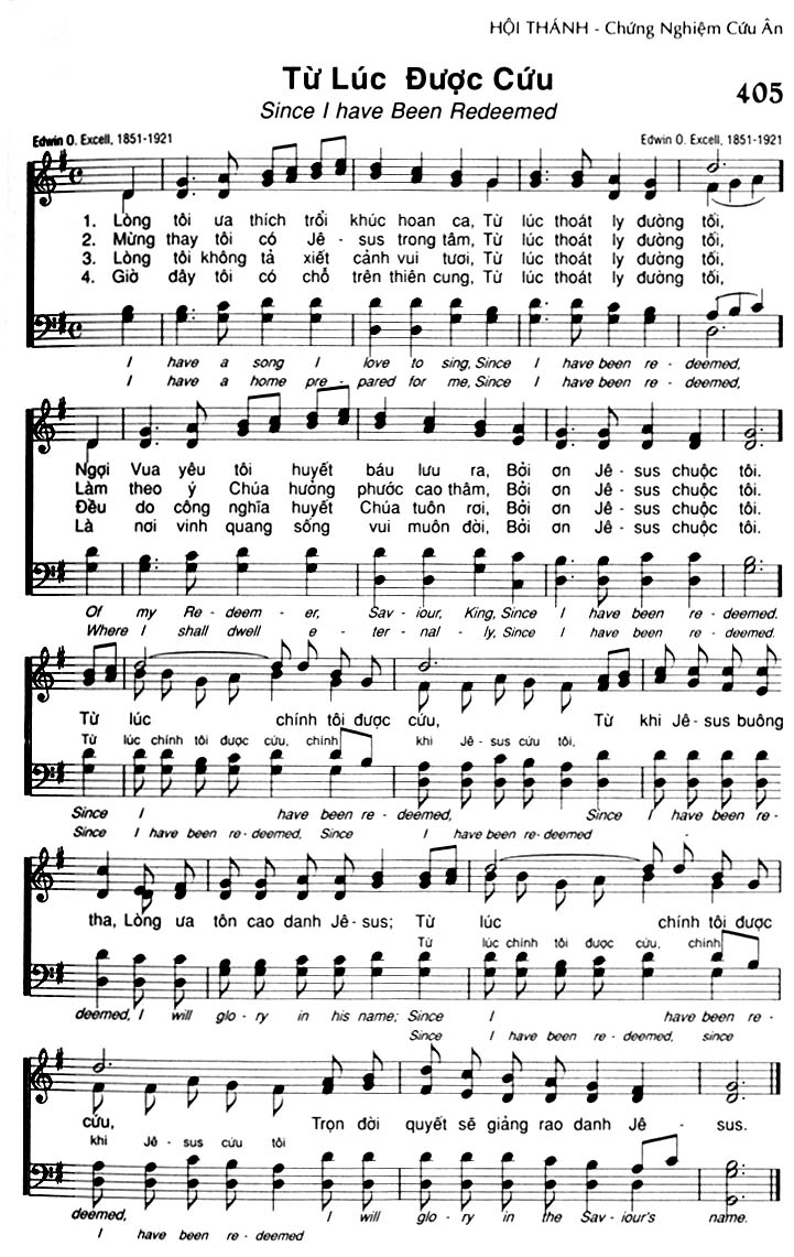 Sheet music: Từ Lúc Được Cứu
