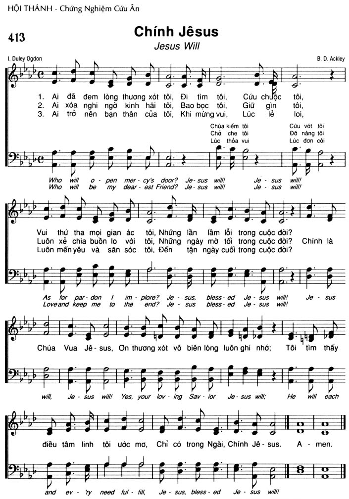 Sheet music: Chính Jêsus