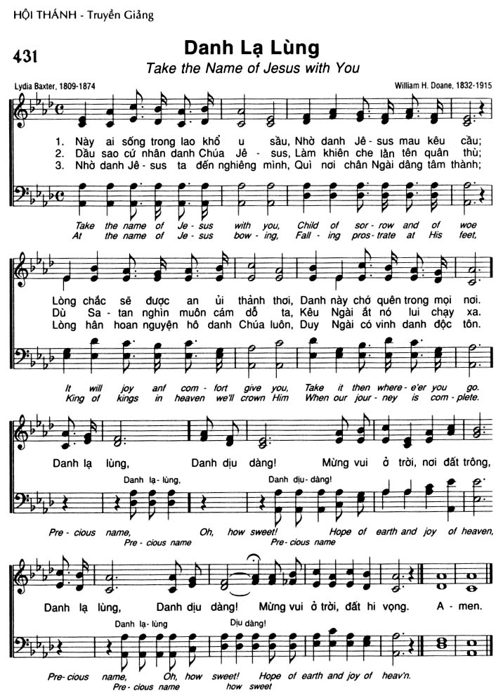 Sheet music: Danh Lạ Lùng