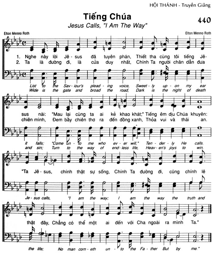 Sheet music: Tiếng Chúa