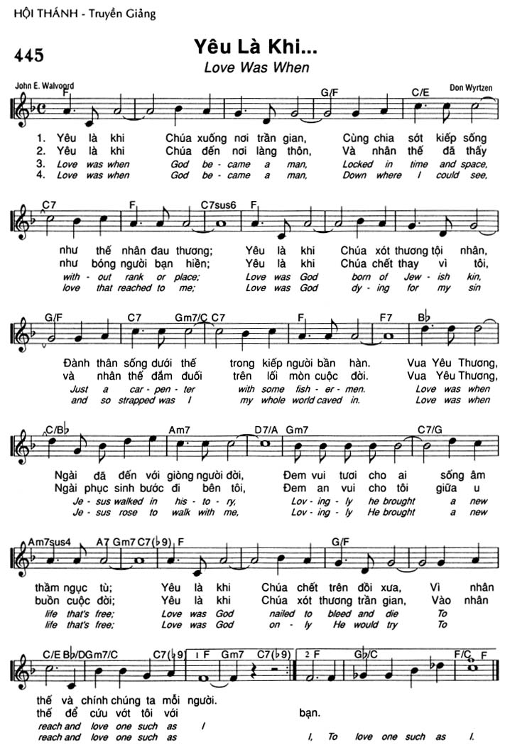 Sheet music: Yêu Là Khi