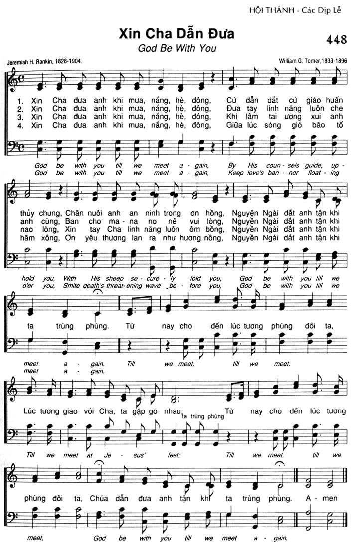 Sheet music: Xin Cha Dẫn Đưa