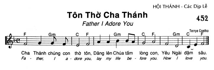 Sheet music: Tôn Thờ Cha Thánh