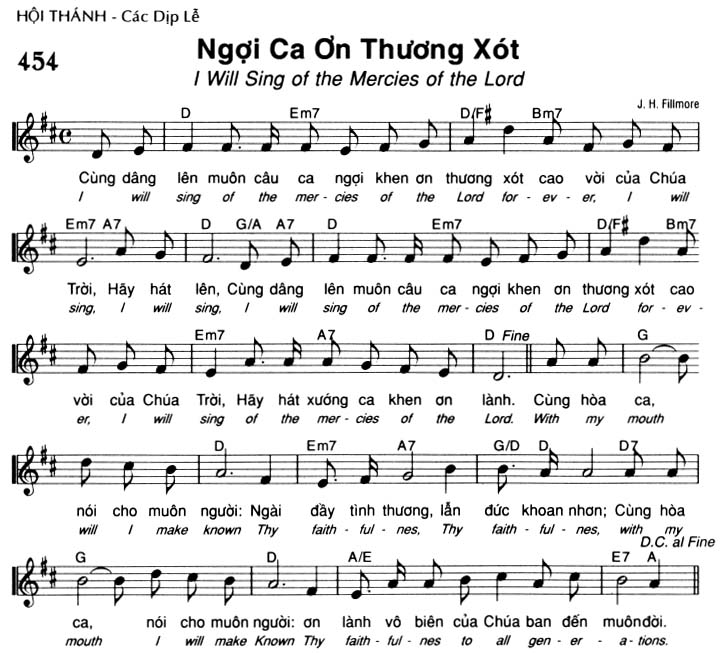 Sheet music: Ngợi Ca Ơn Thương Xót