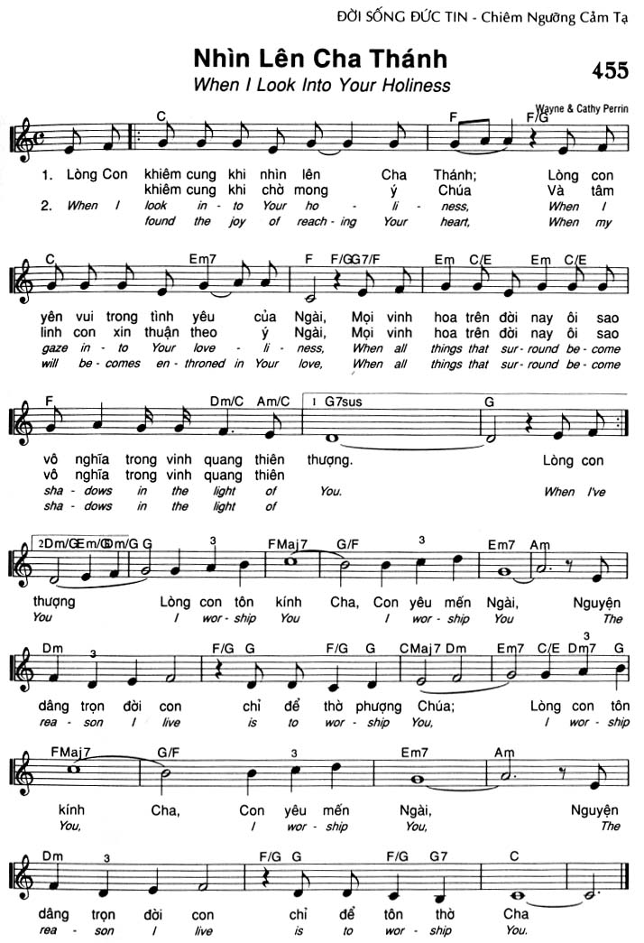 Sheet music: Nhìn Lên Cha Thánh