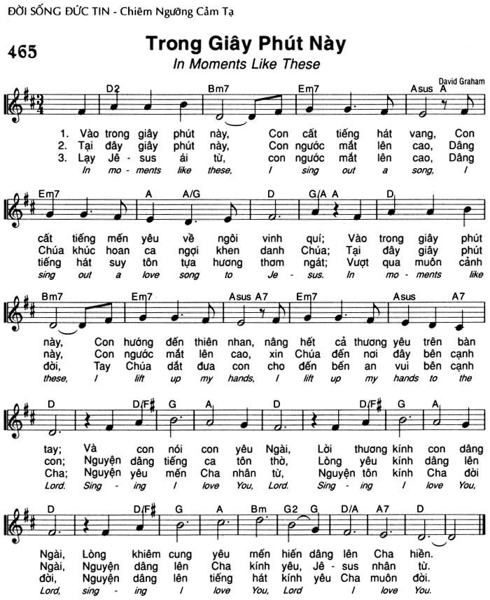 Sheet music: Trong Giây Phút Này