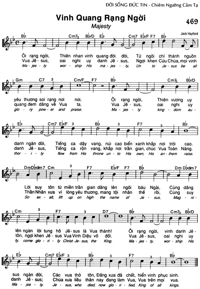 Sheet music: Vinh Quang Rạng Ngời