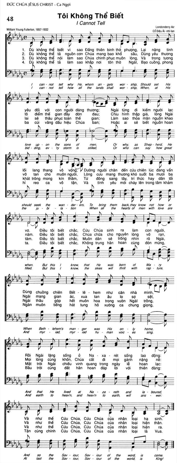 Sheet music: Tôi Không Thể Biết