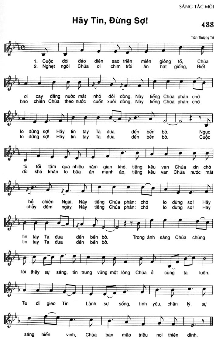 Sheet music: Hãy Tin, Đừng Sợ!