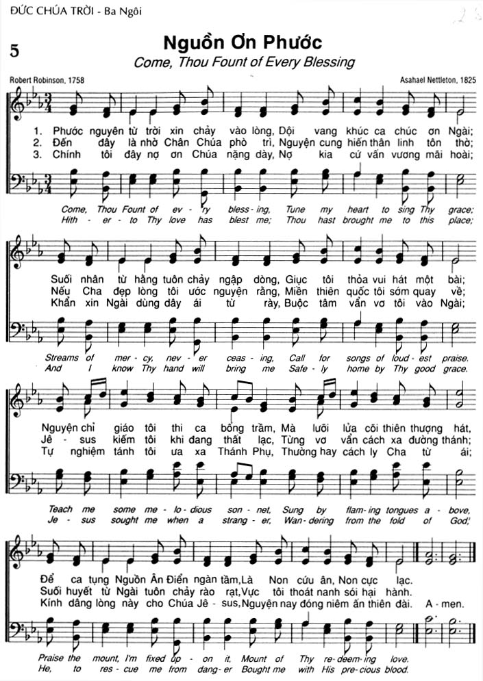 Sheet music: Nguồn Ơn Phước
