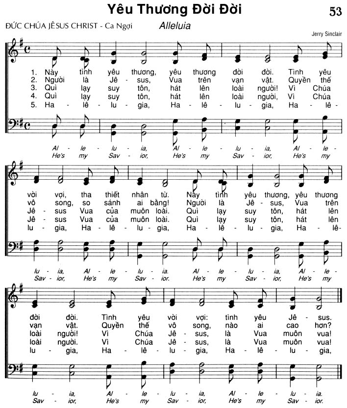 Sheet music: Yêu Thương Đời Đời