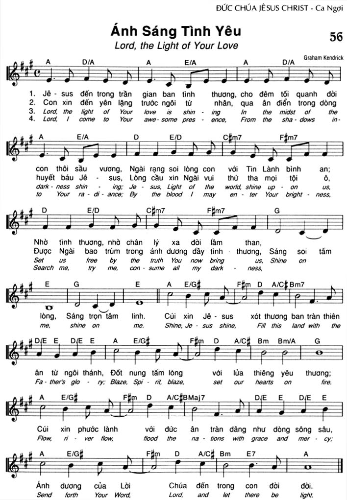 Sheet music: Ánh Sáng Tình Yêu