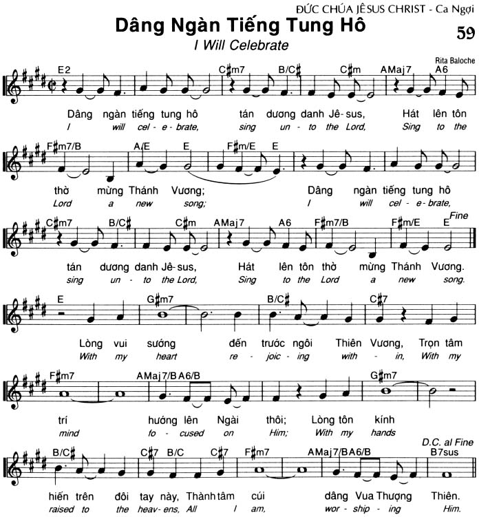 Sheet music: Dâng Ngàn Tiếng Tung Hô