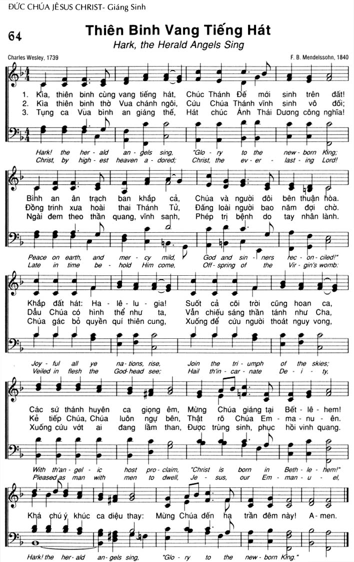 Sheet music: Thiên Binh Vang Tiếng Hát