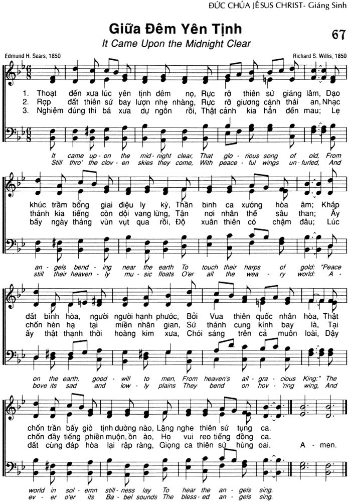 Sheet music: Giữa Đêm Yên Tịnh