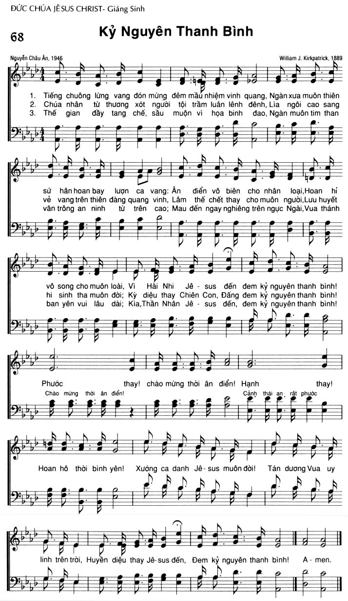 Sheet music: Kỷ Nguyên Thanh Bình