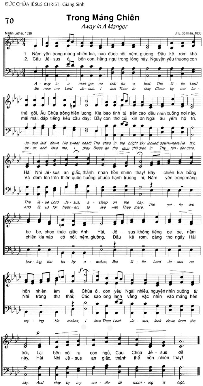Sheet music: Trong Máng Chiên