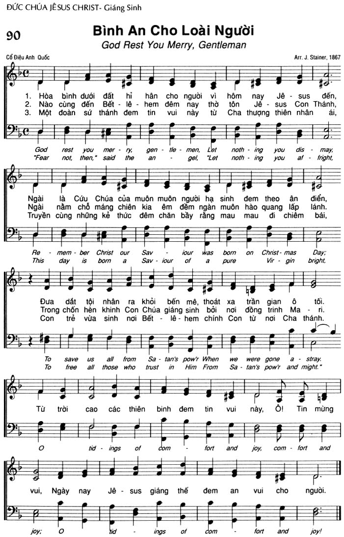 Sheet music: Bình An Cho Loài Người