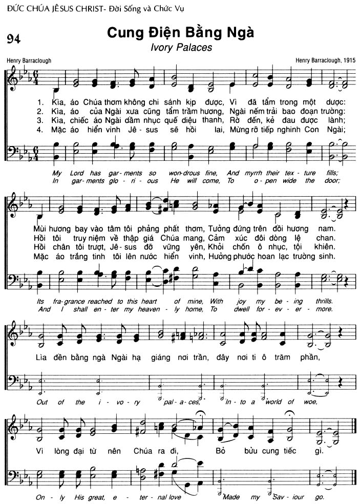 Sheet music: Cung Điện Bằng Ngà