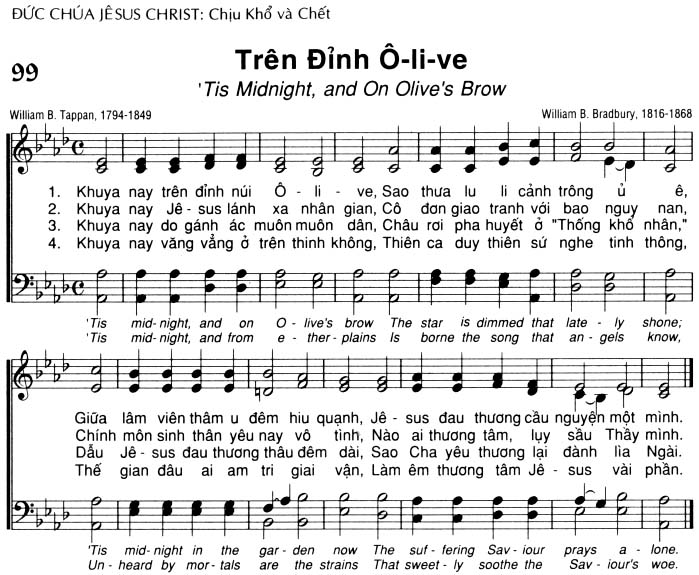 Sheet music: Trên Đỉnh Ô-li-ve