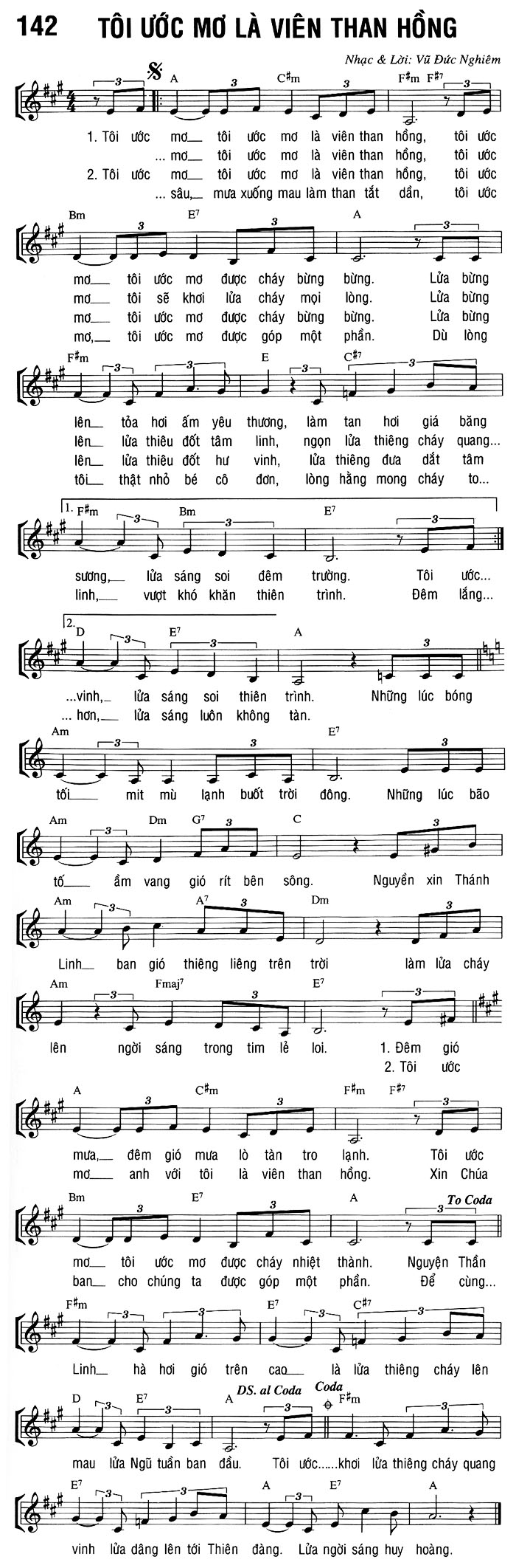 Sheet music: TÔI ƯỚC MƠ LÀ VIÊN THAN HỒNG