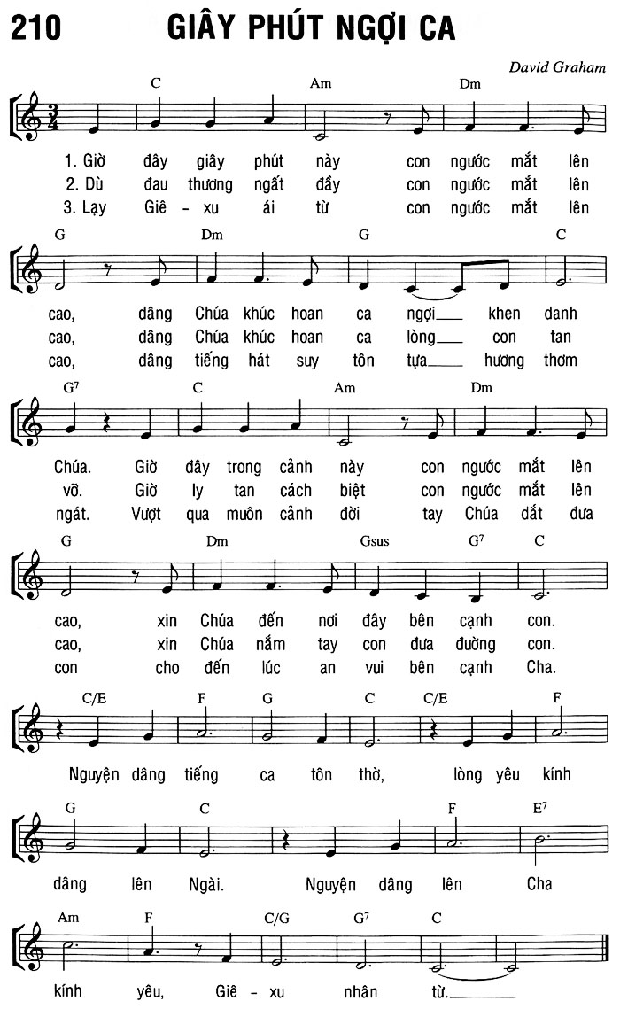 Sheet music: GIÂY PHÚT NGỢI CA