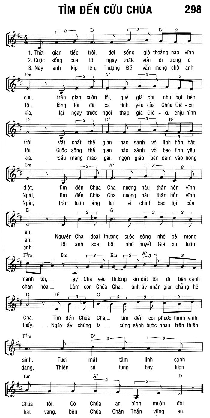 Sheet music: ĐẾN VỚI CHÚA