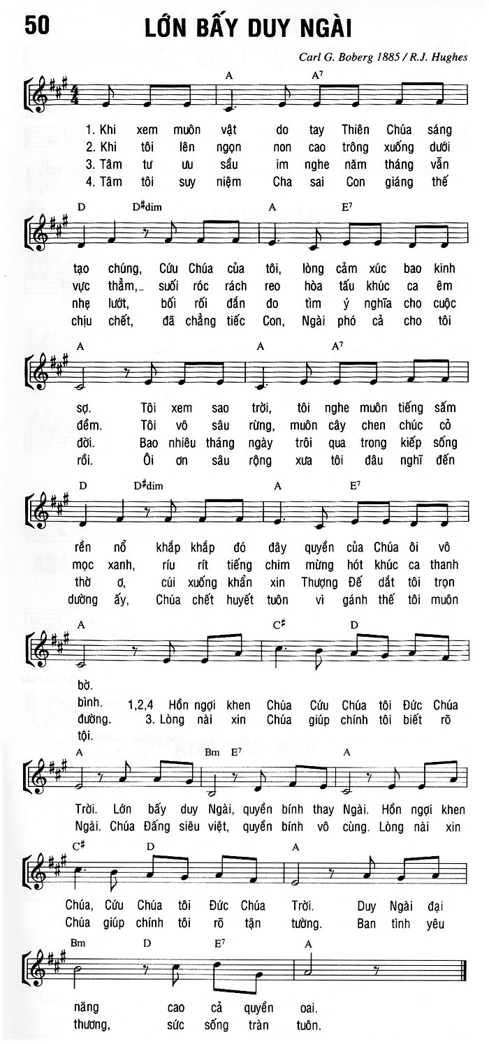 Sheet music: LỚN BẤY DUY NGÀI