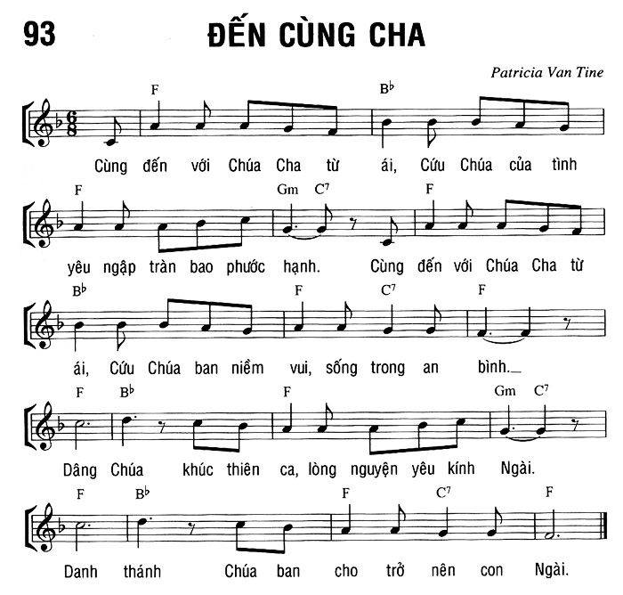 Sheet music: ĐẾN CÙNG CHA