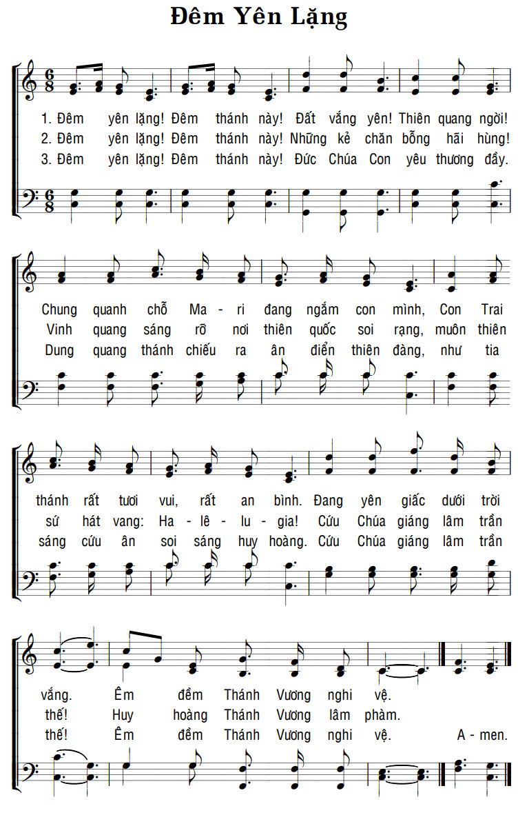 Sheet music: ĐÊM YÊN LẶNG