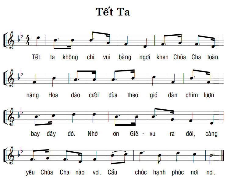 Sheet music: TẾT TA