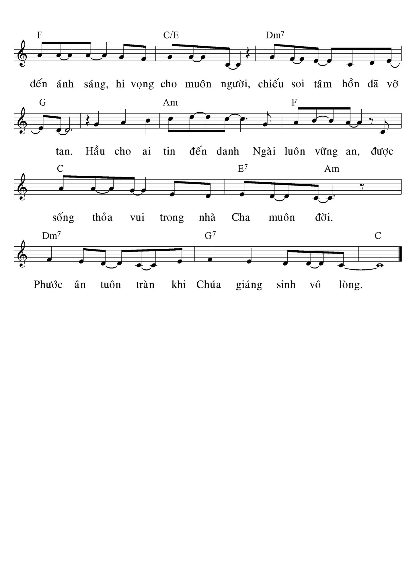 Sheet music: Khi Chúa Giáng Sinh Vô Lòng